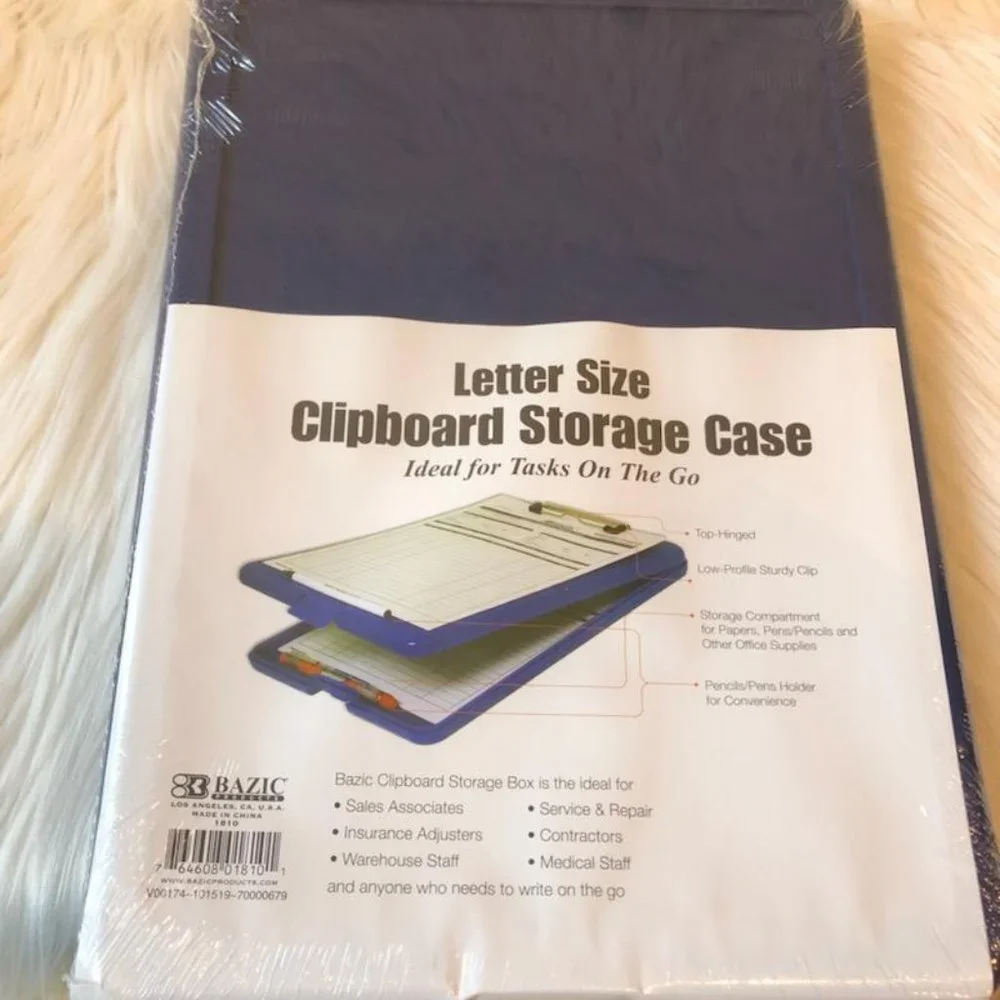 Letter Size Clipboard Storage Case